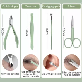 Professional 18-Piece Stainless Steel Nail and Foot Care Set
