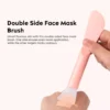 Double-Ended Silicone Face Mask Brush for Easy Skincare Application