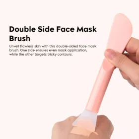 Double-Ended Silicone Face Mask Brush for Easy Skincare Application