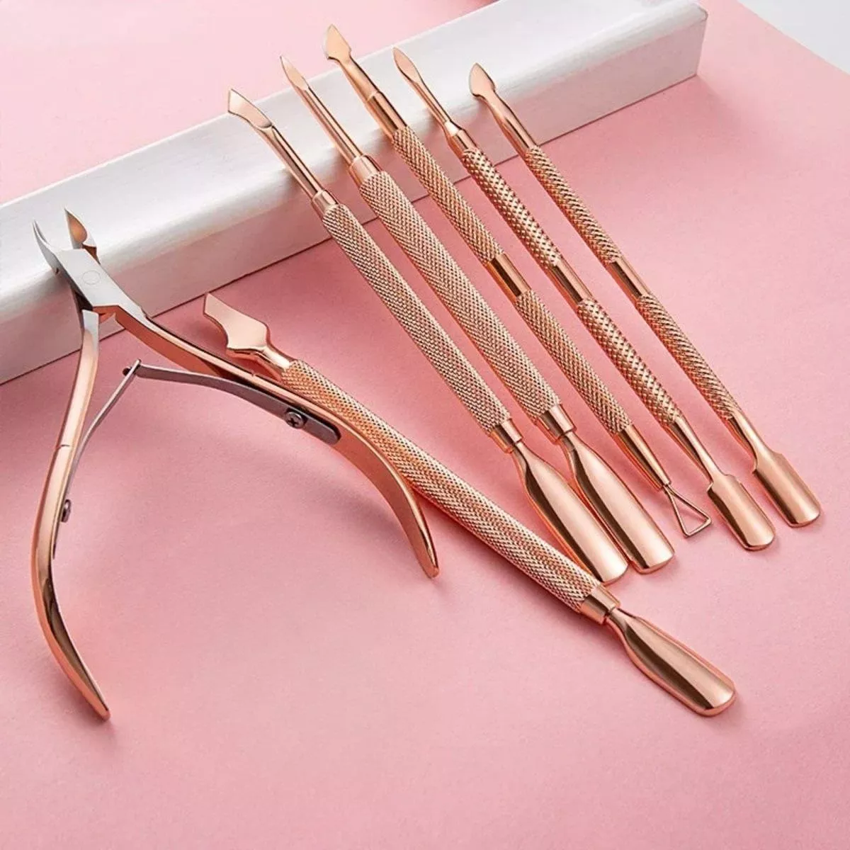 Stainless Steel Dual-ended Cuticle Pusher and Dead Skin Remover