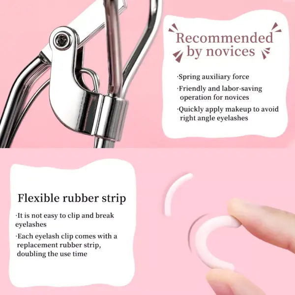 Perfect Curl Eyelash Curler with Comb for Natural Look