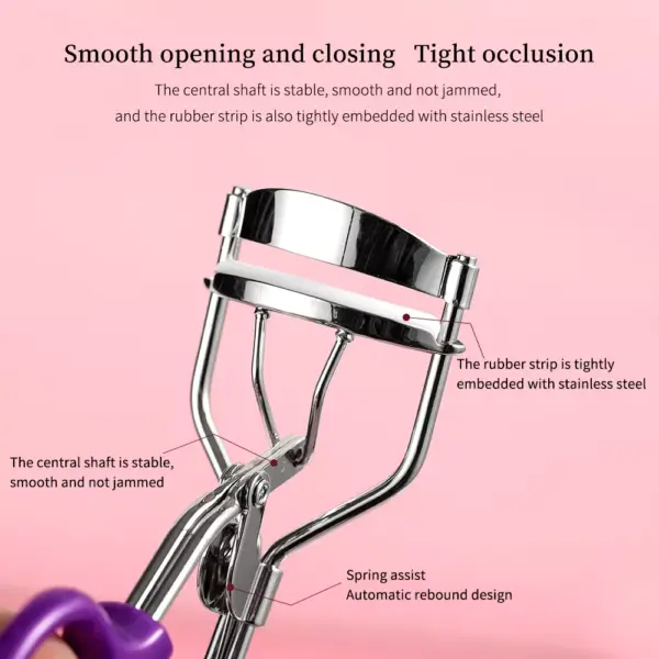 Perfect Curl Eyelash Curler with Comb for Natural Look
