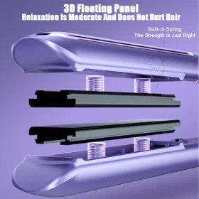 Professional 2-in-1 Flat Iron and Curling Iron