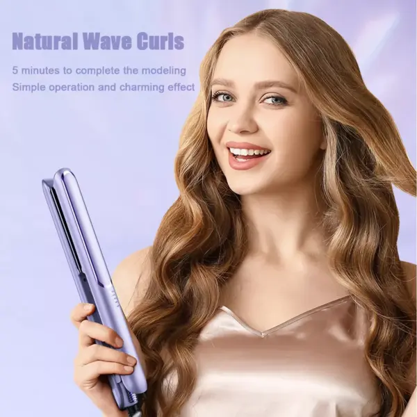 Professional 2-in-1 Flat Iron and Curling Iron