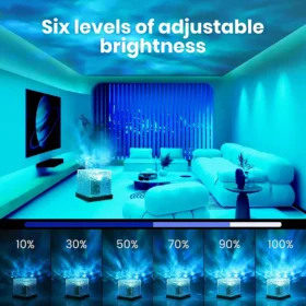 16-Color Crystal Lamp Water Ripple Projector