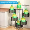 5-Tier Rotating Fruit and Vegetable Basket with Metal Lid