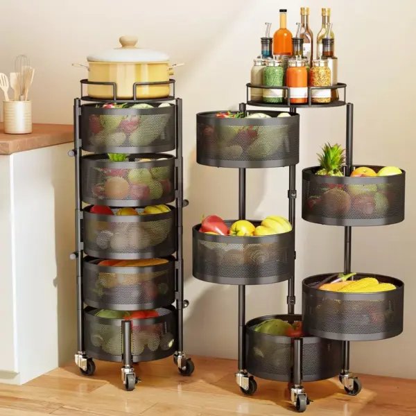 96457-9bf78b.webp 5-Tier Rotating Fruit and Vegetable Basket with Metal Lid
