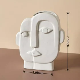 Creative Nordic Ceramic Face Vase