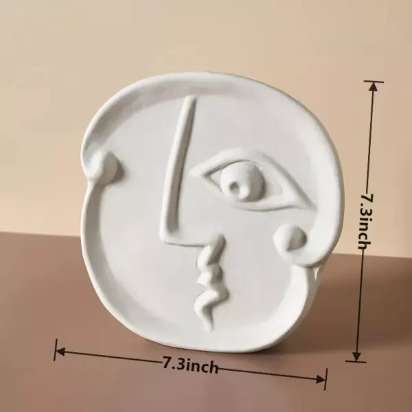 Creative Nordic Ceramic Face Vase