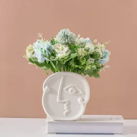 Creative Nordic Ceramic Face Vase
