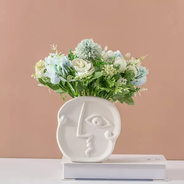 Creative Nordic Ceramic Face Vase
