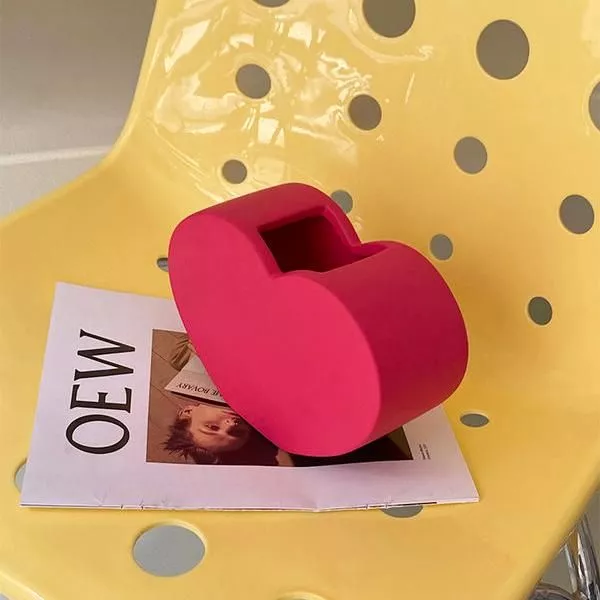 Pink Love Ceramic Vase