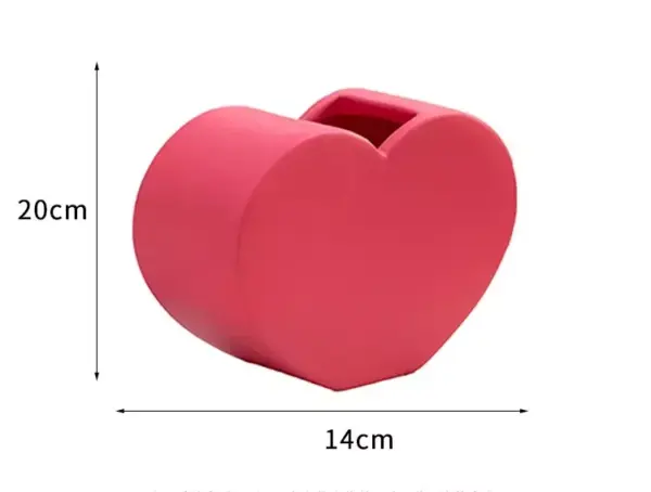 Pink Love Ceramic Vase