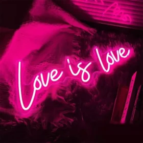 96525-4f3088.webp Love Is Love: Multicolor LED Neon Sign for Room and Party Decor