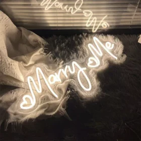 LED Neon "Marry Me" Proposal & Wedding Decor Light Sign