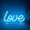 Chic LED Neon Love Sign - Aesthetic Room & Night Light Decor