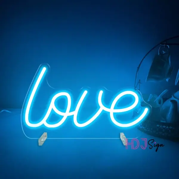Chic LED Neon Love Sign - Aesthetic Room & Night Light Decor