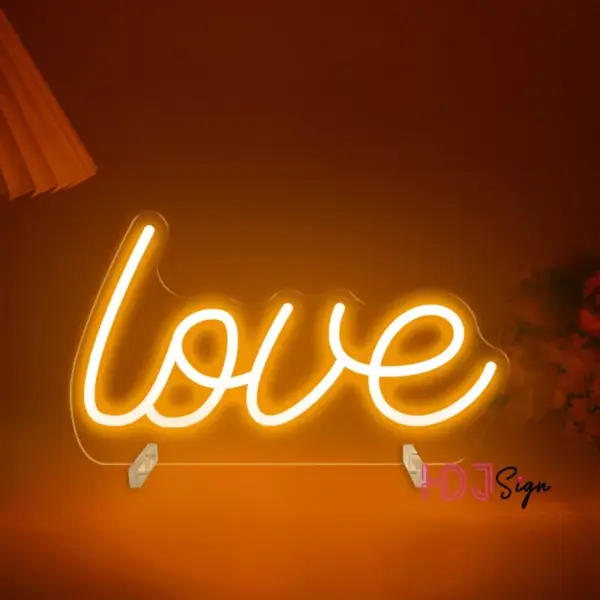 Chic LED Neon Love Sign - Aesthetic Room & Night Light Decor