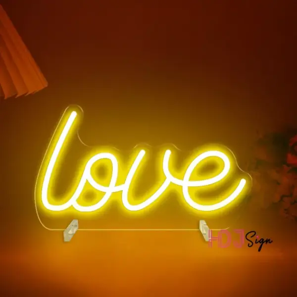 Chic LED Neon Love Sign - Aesthetic Room & Night Light Decor