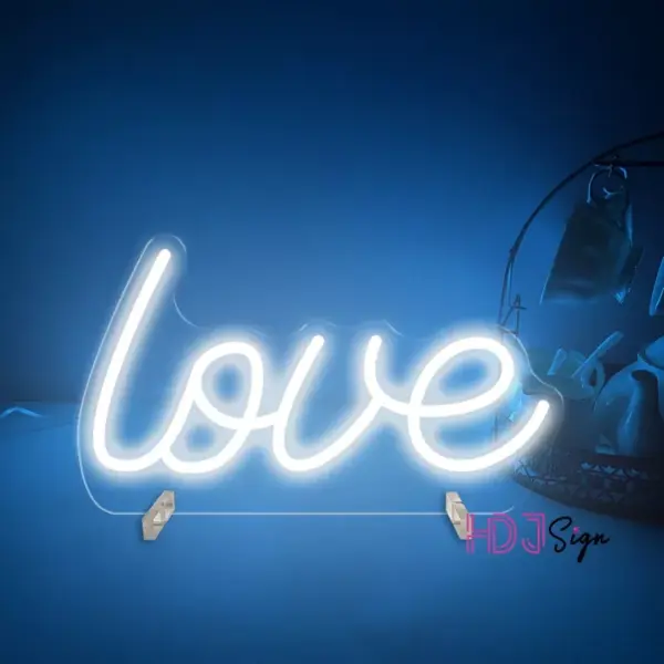 Chic LED Neon Love Sign - Aesthetic Room & Night Light Decor