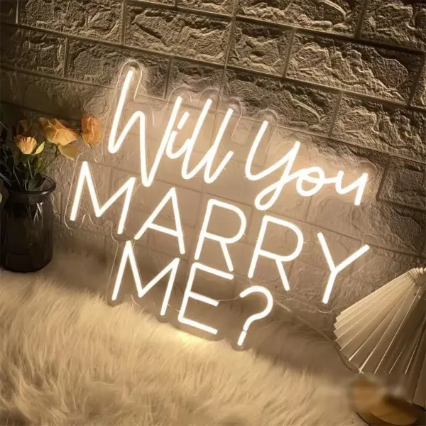 LED Neon "Will You Marry Me?" Sign