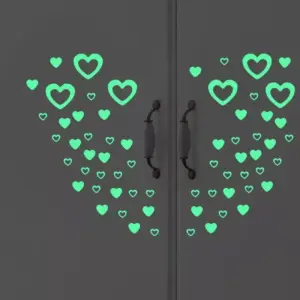96784-0344bd.webp Glow-in-the-Dark Heart Wall Stickers