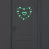 Glow-in-the-Dark Heart Wall Stickers