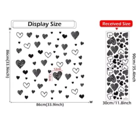 96785-2b6afd.webp Modern Black Heart Wall Decals