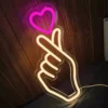 96787-72270a.webp USB Powered Heart & Finger Neon Sign Light for Romantic Decor