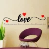 LOVE Heart English Letter Wall Sticker