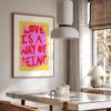 Colorful "More Amor Por Favor" Canvas Wall Art