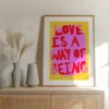 Colorful "More Amor Por Favor" Canvas Wall Art