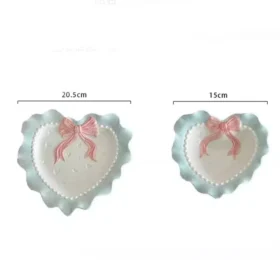 Cute Ceramic Wavy Edge Tray for Jewelry & Breakfast