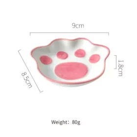 Cute Cat's Paw Ceramic Dessert Plate