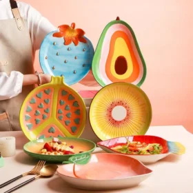 Creative Ceramic Fruit-Shaped Salad Plate