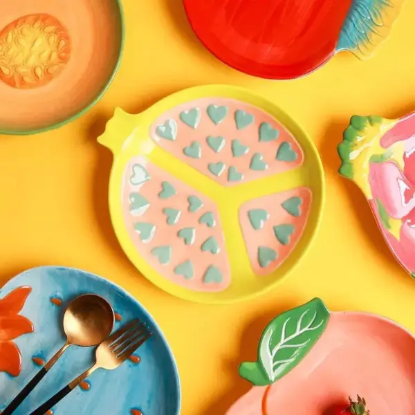 Creative Ceramic Fruit-Shaped Salad Plate