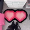 Heart-Shaped Tufted Rug