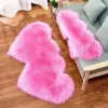 Heart-Shaped Fluffy Area Rug for Home Decor