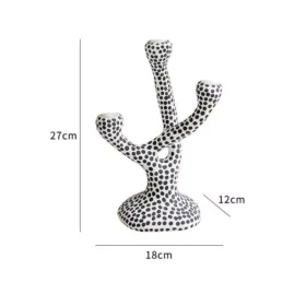 97416-754373.webp Modern Ceramic Candle Holder with Polka Dot Pattern