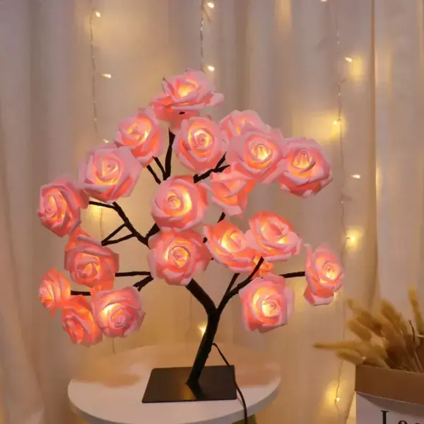 LED Rose Flower Tree Lamp