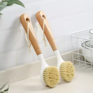 97820-6e012c.webp Wooden Long Handle Kitchen Cleaning Brush - Eco-Friendly Dish & Pot Scrubber