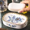 97896-1ba14e.webp Elegant French Ceramic Soap Dish with Drain
