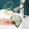 Elegant Leaf-Shaped Soap Dish Holder