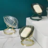 Elegant Leaf-Shaped Soap Dish Holder