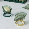Elegant Leaf-Shaped Soap Dish Holder