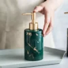 Marbled Ceramic Hand Sanitizer Bottle - Stylish Lotion Dispenser