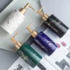 Marbled Ceramic Hand Sanitizer Bottle - Stylish Lotion Dispenser