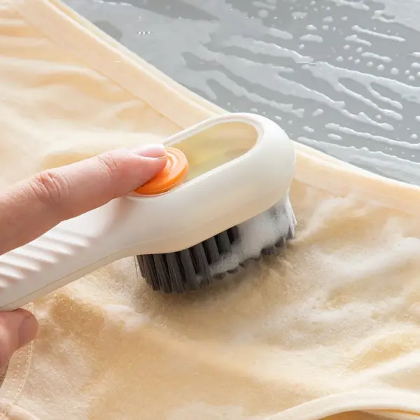 Automatic Liquid-Dispensing Soft Shoe & Laundry Cleaning Brush