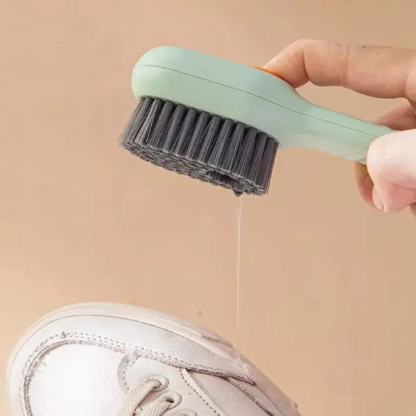 Automatic Liquid-Dispensing Soft Shoe & Laundry Cleaning Brush