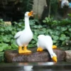 Charming Duck Figurine Sculptures for Home and Garden Decor